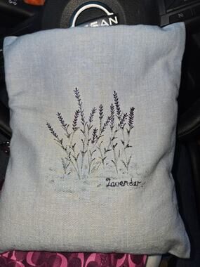 North Winds Lavender Farm Embroidered Buckwheat Hot Pack Heating Pad Pillow